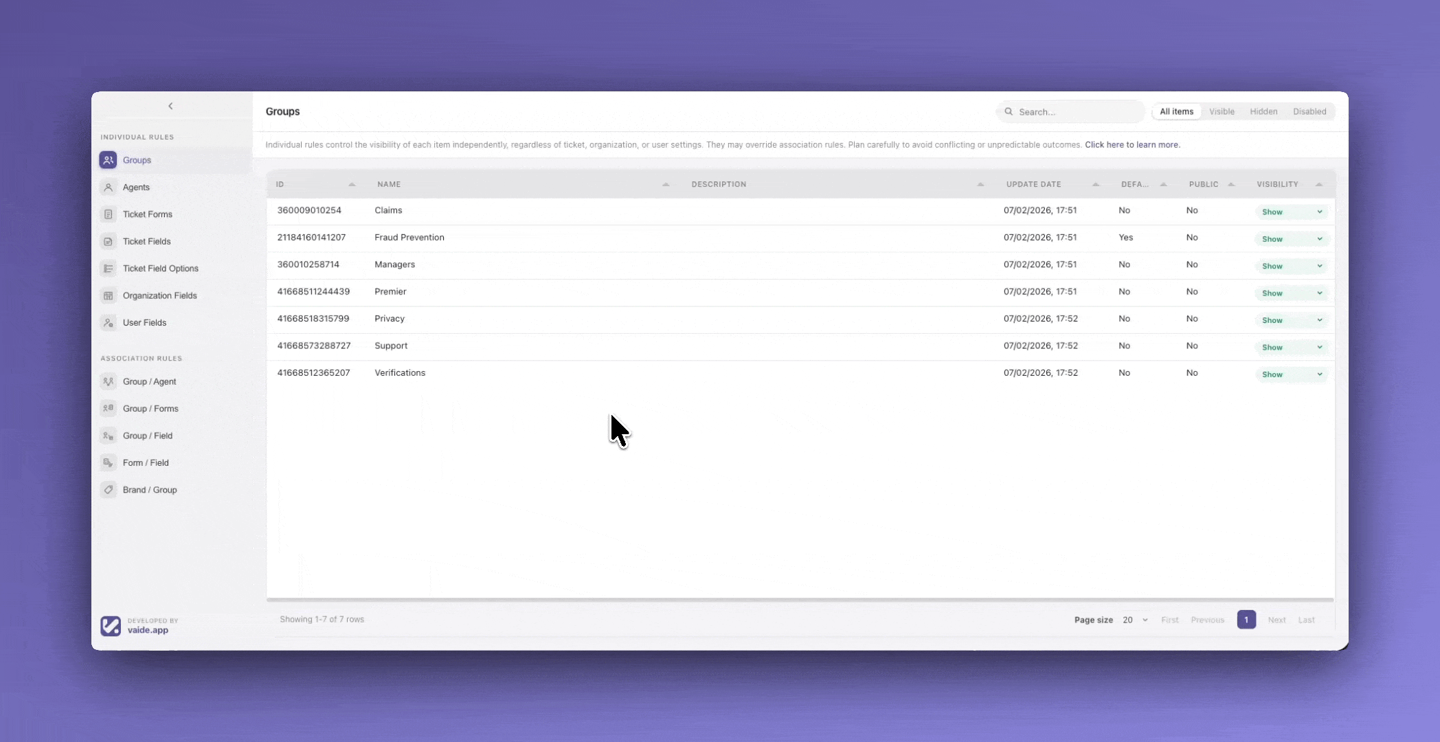 hide.fy screenshot