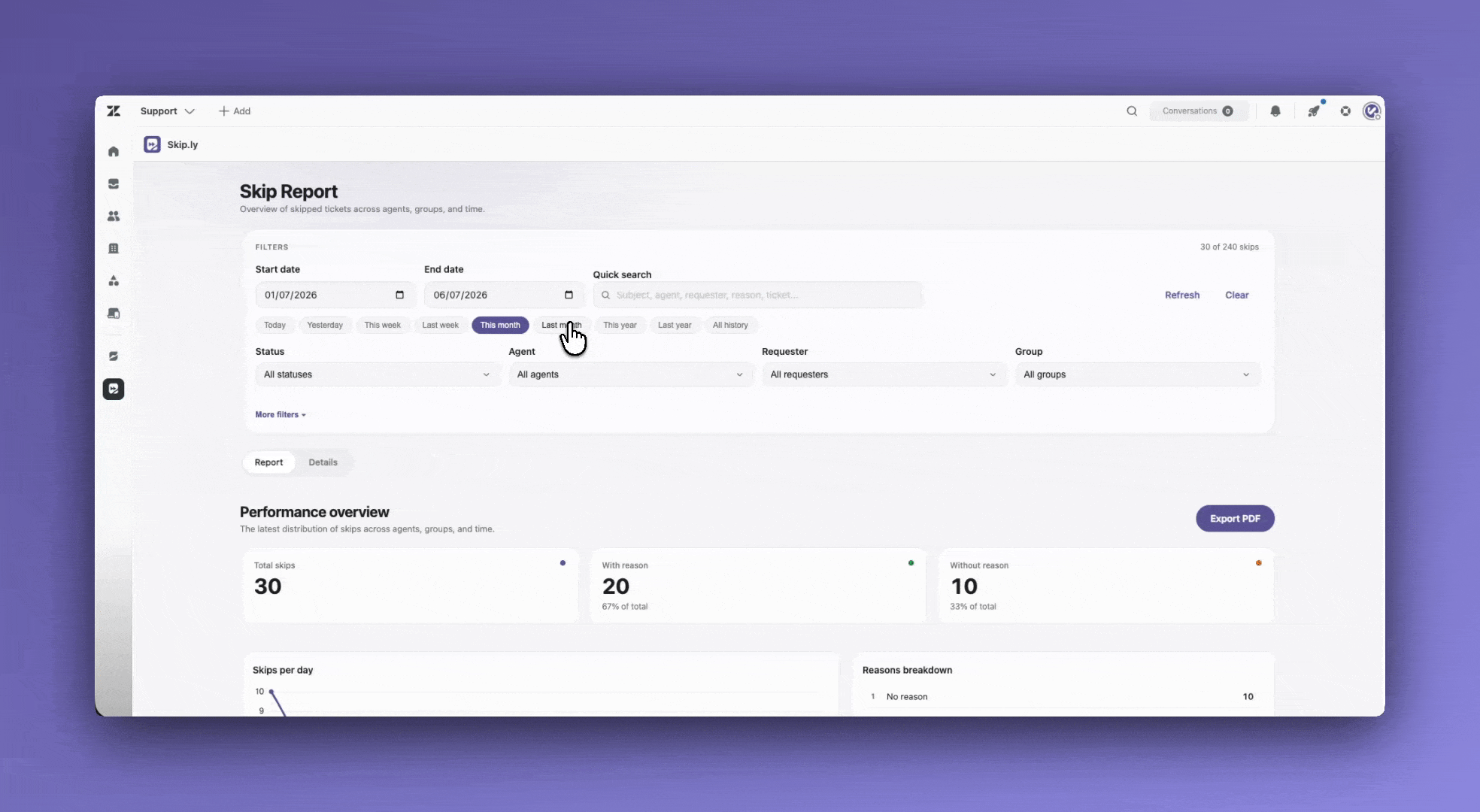 Skip.ly screenshot